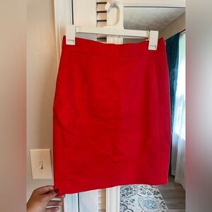 H&M Vibrant Red Pencil Skirt